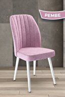 Chair Pink Legs White