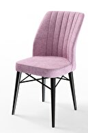 Chair Pink Legs Black