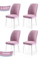 Chair Pink Legs White