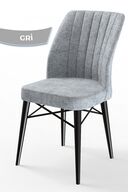 Chair Grey Legs Black