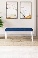 Bench Navy Blue Feet White