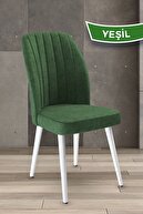 Chair Khaki Green Legs White
