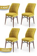 Chair Mustard Feet Walnut