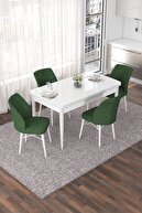 Table White Chairs Khaki Green