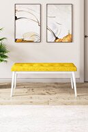Bench Mustard Feet White