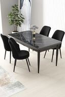 Black Chairs Black Table