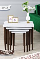 Coffee Tables White Feet Walnut