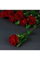 گل رز قرمز مخملی 7 عددی 50 سانتی-thumb