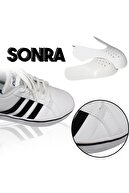 کفش کتانی محافظ ضد چروک M 41-45 سازگار + بند کفش سفید-thumb