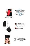 ست 5 تایی پیش بند آشپزخانه ستاره دار با آویز قابل تنظیم (پیش بند حوله ای با چوب لباسی تنظیمی، کلاه، دستکش، دسته)-thumb