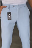 رنگ آبی یخ مردان با کیفیت انعطاف پذیر پارچه لیکرا مچ دست-thumb