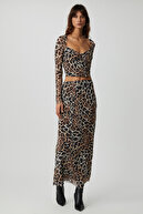 Beulah Maxi Lange Slim Fit Fit Elastic Tulle Batik الگوی الگوی الگوی الگوی الگوی الگوی-thumb