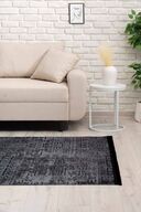 فرش 7807 با پایه شنل قابل شستشو با پایه آنتراسیت طرح دار اسکاندیناوی-thumb