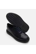 کفش راحتی مردانه آبی دریایی چرم طبیعی-thumb