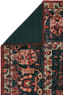 فرش شنل بافته شده با طرح خصوصی خصوصی بورگوندی فرش اتاق نشیمن در مرکز آنتیک قدیمی-thumb