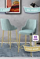 Water Green Chair Gold Plated Leg
