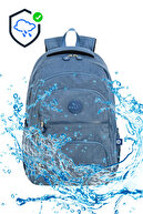 پارچه ضد آب ضد آب Unisex Krinkil کوله پشتی مدرسه متوسطه و دبیرستان-thumb