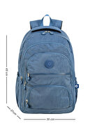 پارچه ضد آب ضد آب Unisex Krinkil کوله پشتی مدرسه متوسطه و دبیرستان-thumb