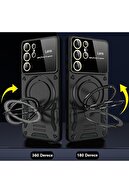 محافظ لنز دوربین پایه محافظ Magsafe Samsung Galaxy A35 سازگار با پوشش مخزن رنگارنگ-thumb