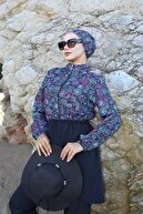 Black with Blue