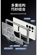 سامسونگ S23 Ultra Magsafe ، با ایستاده و دوربین محافظت شده از تلفن مات محافظت می شود-thumb