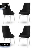Chair Black Legs White