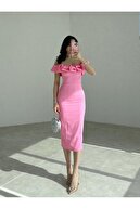 لباس MIDI با شانه کم-thumb