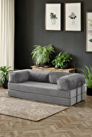 کاناپه تخت خواب شوی بلند 90x200 Legoom، آرامش، صندلی فعالیت، خاکستری 90x200-thumb