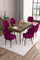 WALNUT TABLE,DAMSON CHAIR