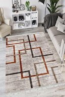 قالیچه فرش مدرن با پایه ضد لغزش وستا قابل شستشو با چاپ دیجیتال ضد باکتری-thumb