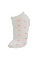 Defacto Kadın Çok Renkli Desenli 3'Lü Patik Çorap V9725AZ21HS