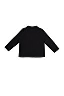 TRENDYOLKIDS Siyah Unisex Örme Polo Yaka T-shirt TKDAW22PO0005