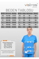 لباس پزشکی یونی‌سکس دکتر پرستار یونی‌سکس لباس جراحی پزشکی سبز تیره پارچه لایکرا (بالا-پایین) V-014-thumb