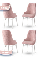 Chair Pink Legs White