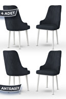 Chair Anthracite Legs White