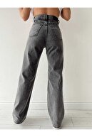 Alya Ikon طلایی شلوار جین گشاد Smoked Snow Lycra Palazzo-thumb