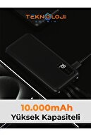 10،000 میلی آمپر ساعت PowerBank Elfenerli LED DIGITAL LED DIGITAL SELF -CABLE شارژر قابل حمل 4 خروجی-thumb