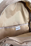 کوله پشتی شیر قهوه Crinkle پارچه سفارشی ضد آب لپ تاپ کلینکر کوله پشتی مسافرتی-thumb