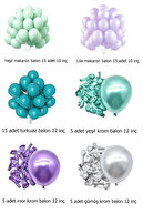 ست بالن فلزی مفهومی پری دریایی طرح مفهومی جشن تولد-thumb