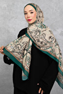 شال نخی با طرح رترو قومی، پارچه وارداتی، شال با کیفیت بالا و فصل جدید-thumb