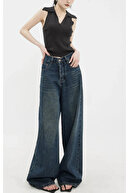 شلوار جین جیبی کیسه ای بازیافتی Y2K-thumb