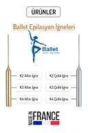 10 عدد سوزن موهای زائد K2 Gold اصل Ballet K2 Gold Needle 20402518