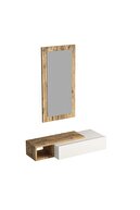 کشو آینه ای دیواری وین با کشو و قفسه، کاج اقیانوس اطلس و سفید - Vien-thumb