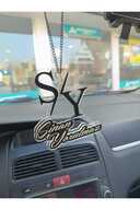 تزئینات آینه عقب اتومبیل | تزئینات آینه ای عقب Plexi Private برای نام | تزئینات آینه وسیله نقلیه شفاف-thumb