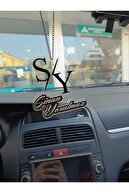 تزئینات آینه عقب اتومبیل | تزئینات آینه ای عقب Plexi Private برای نام | تزئینات آینه وسیله نقلیه شفاف-thumb