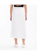 دامن کمر کش چین دار زنانه جدید Seçil 11242106001008-thumb