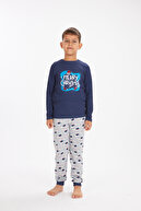 Navy Kids' Pajamas Set