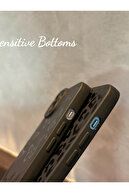 iPhone 13 Pro Max سازگار با کیس مات سیاه و سفید با الگوی نرم-thumb