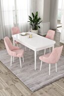 Table White Chairs Pink