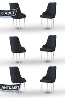 Chair Anthracite Leg White